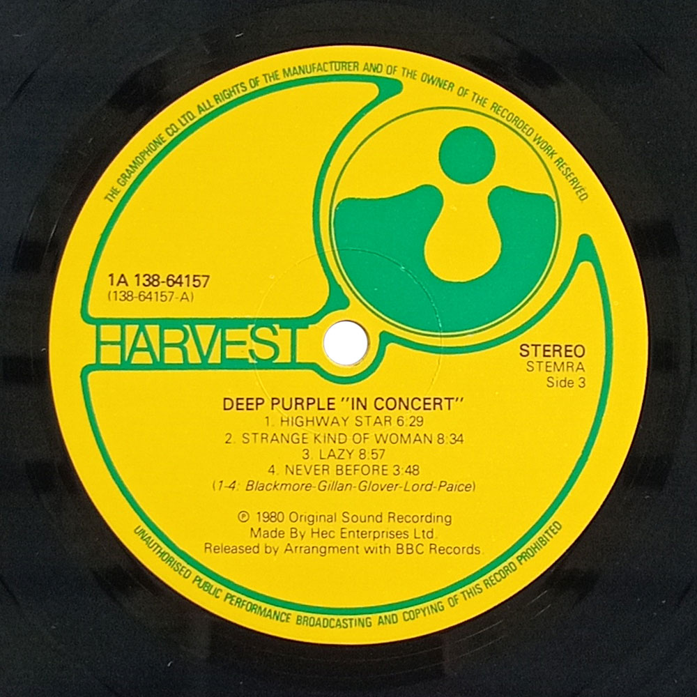 Deep Purple – In Concert (1st press) (2 LP)