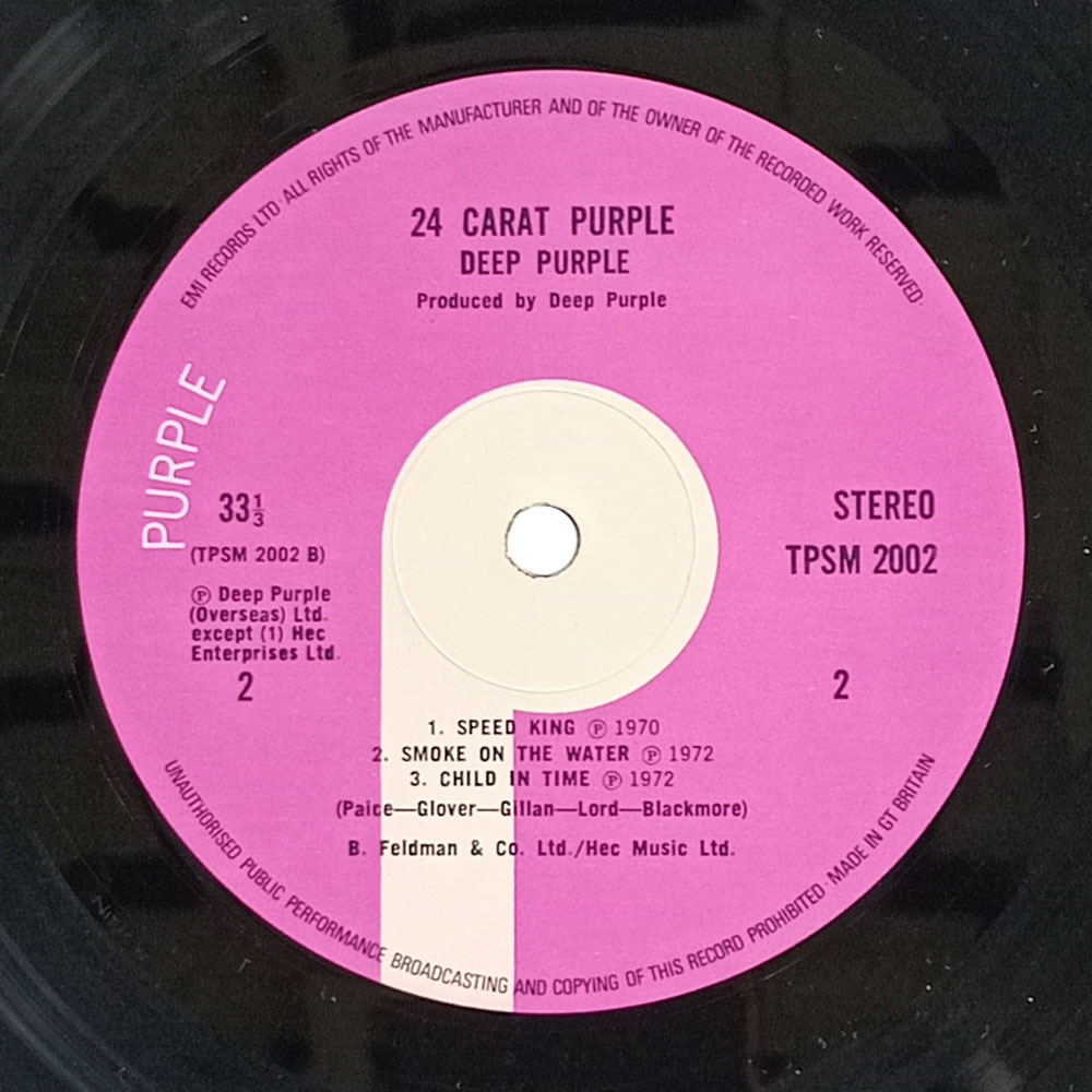 Deep Purple – 24 Carat Purple (1st press) (LP) Deep Purple – 24 Carat Purple (1st press) (LP)