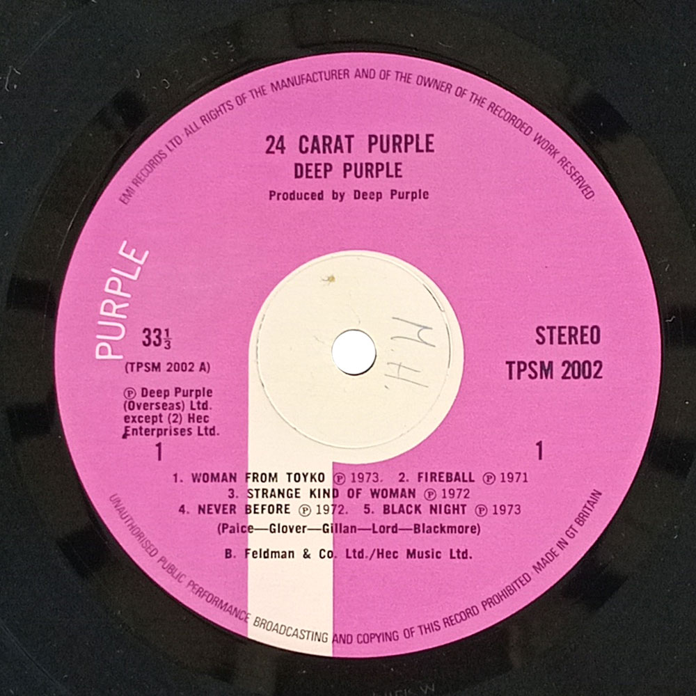 Deep Purple – 24 Carat Purple (1st press) (LP) Deep Purple – 24 Carat Purple (1st press) (LP)