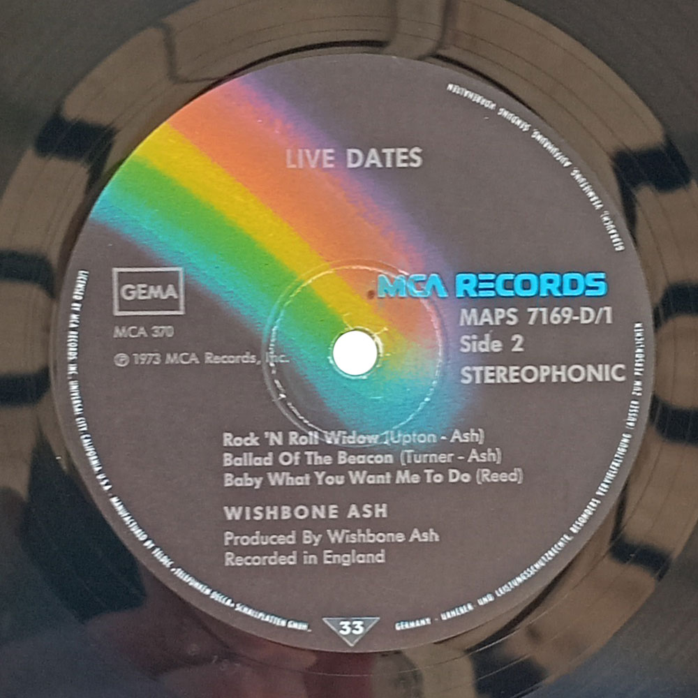 Wishbone Ash – Live Dates (2 LP)
