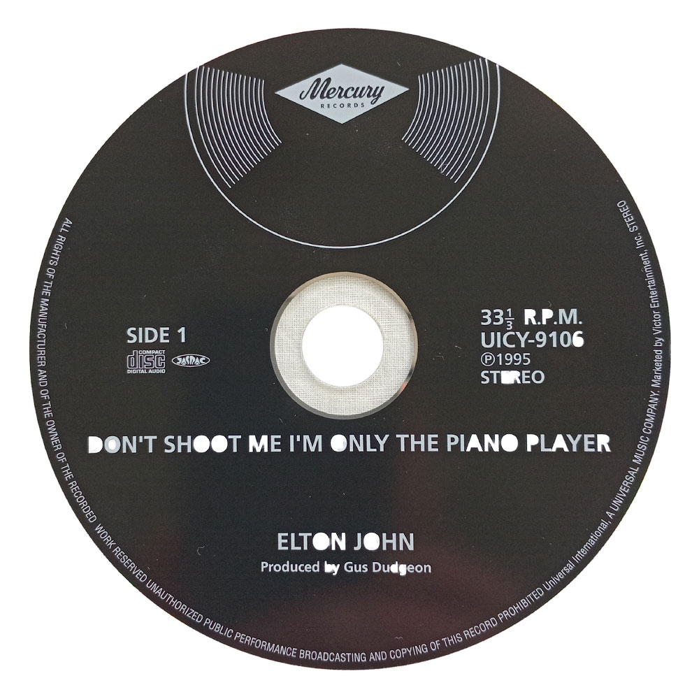 Elton John ‎– Don't Shoot Me I'm Only The Piano Player (CD)
