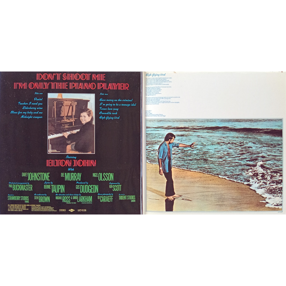 Elton John ‎– Don't Shoot Me I'm Only The Piano Player (CD)