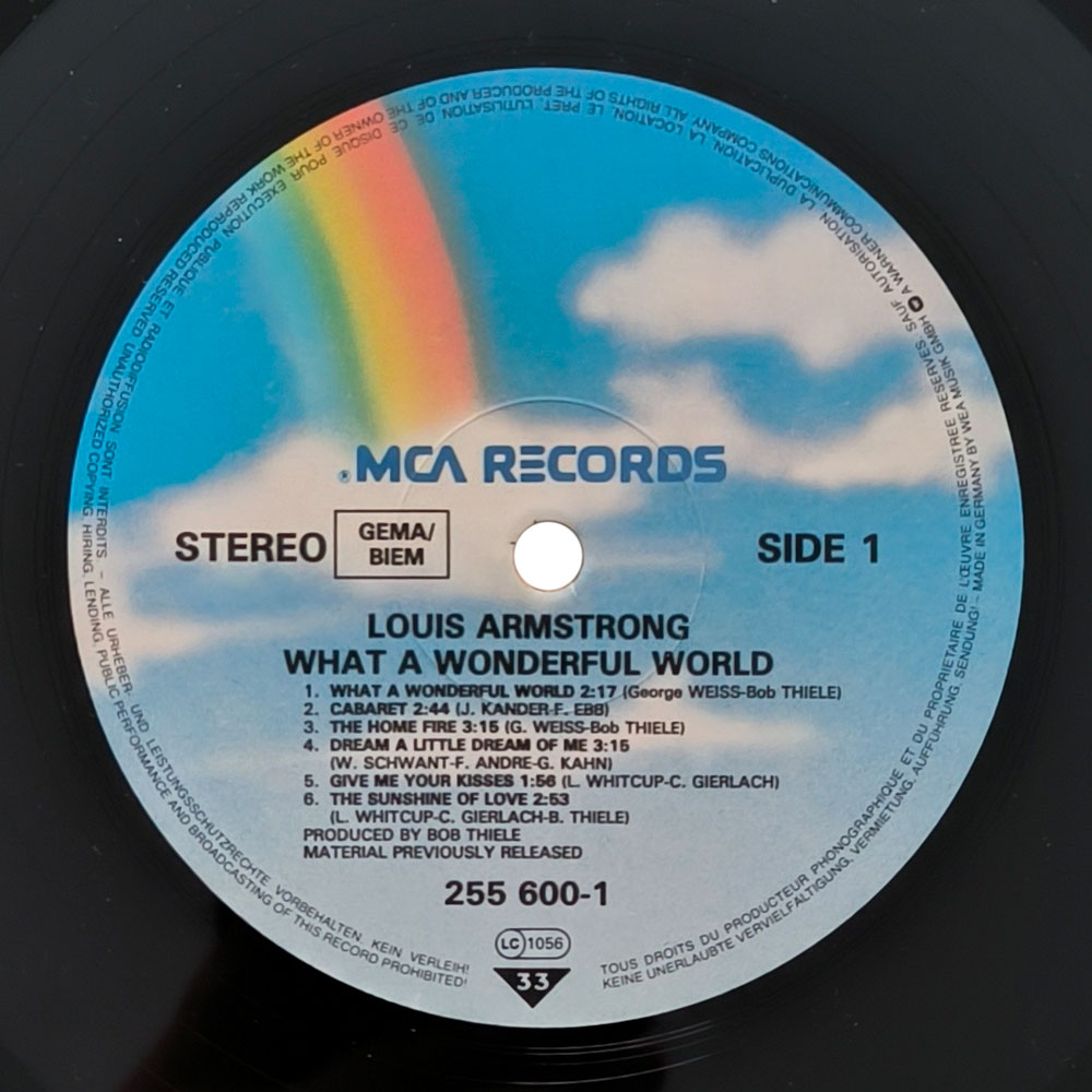 Louis Armstrong – What A Wonderful World (LP)
