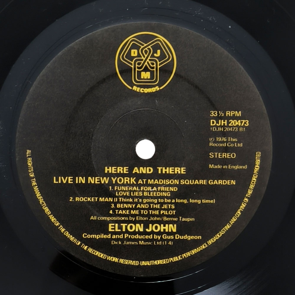 Elton John – Here And There (LP)