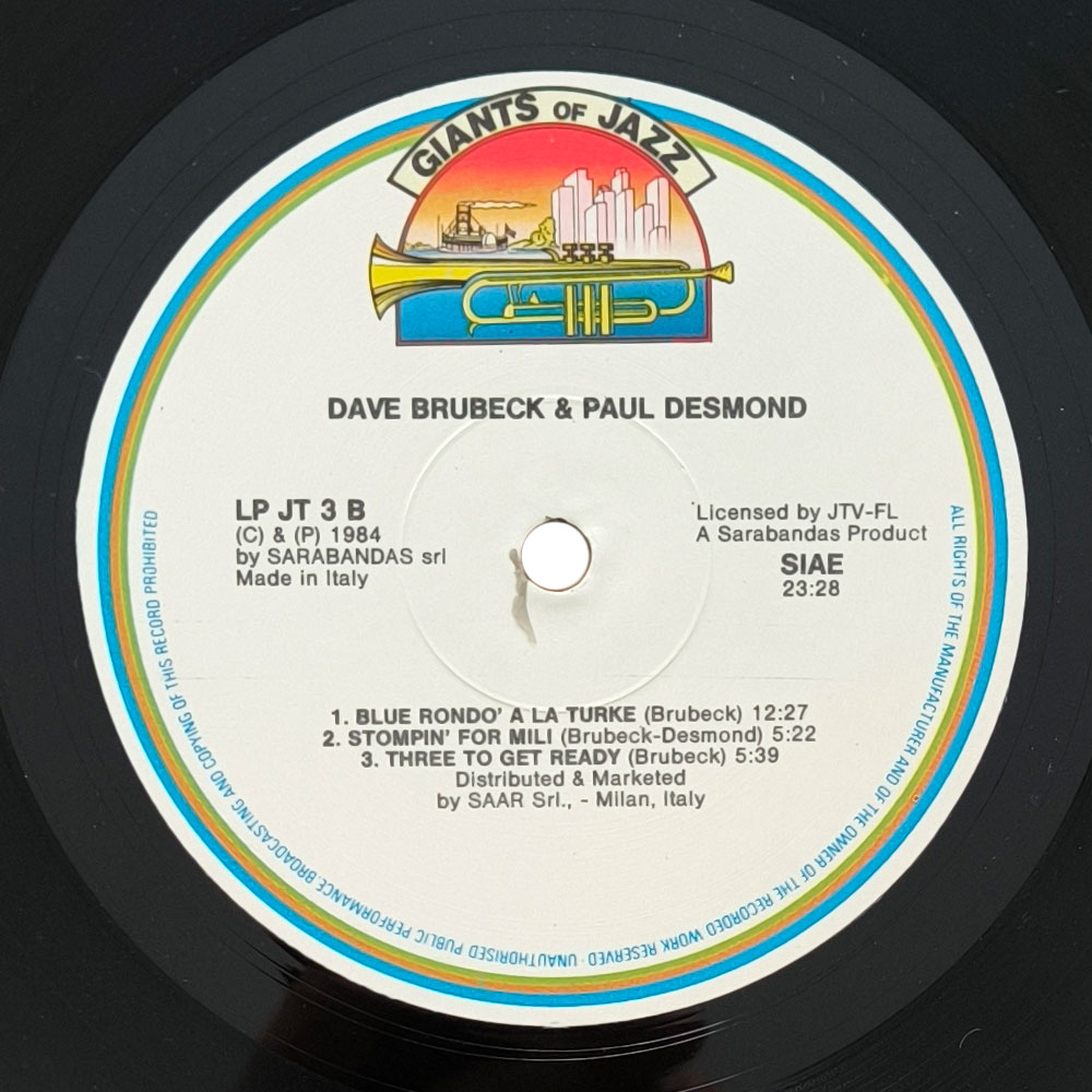 Dave Brubeck And Paul Desmond – Dave Brubeck And Paul Desmond (LP)
