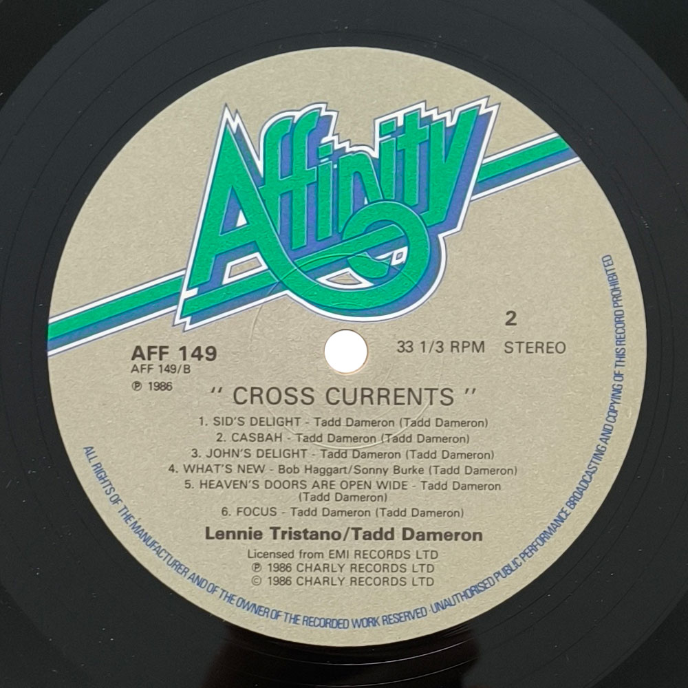 Lennie Tristano / Tadd Dameron – Crosscurrents (LP)