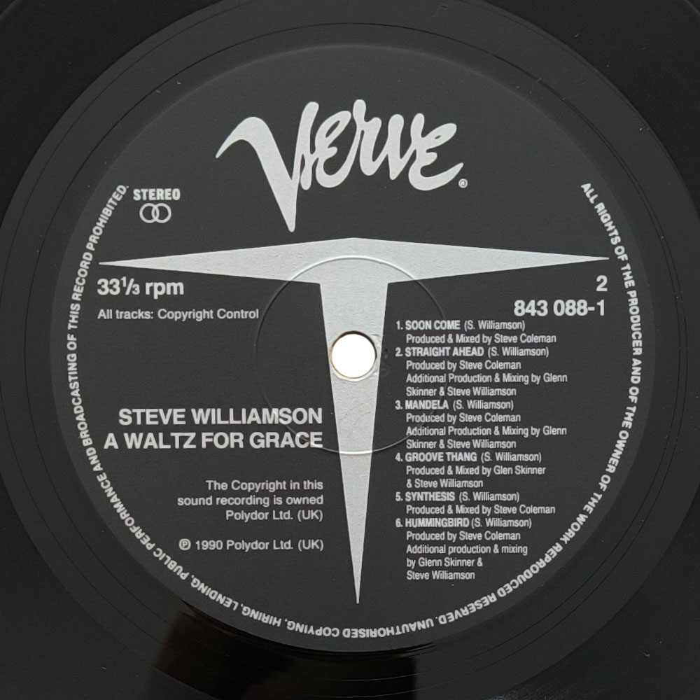 Steve Williamson – A Waltz For Grace (LP)