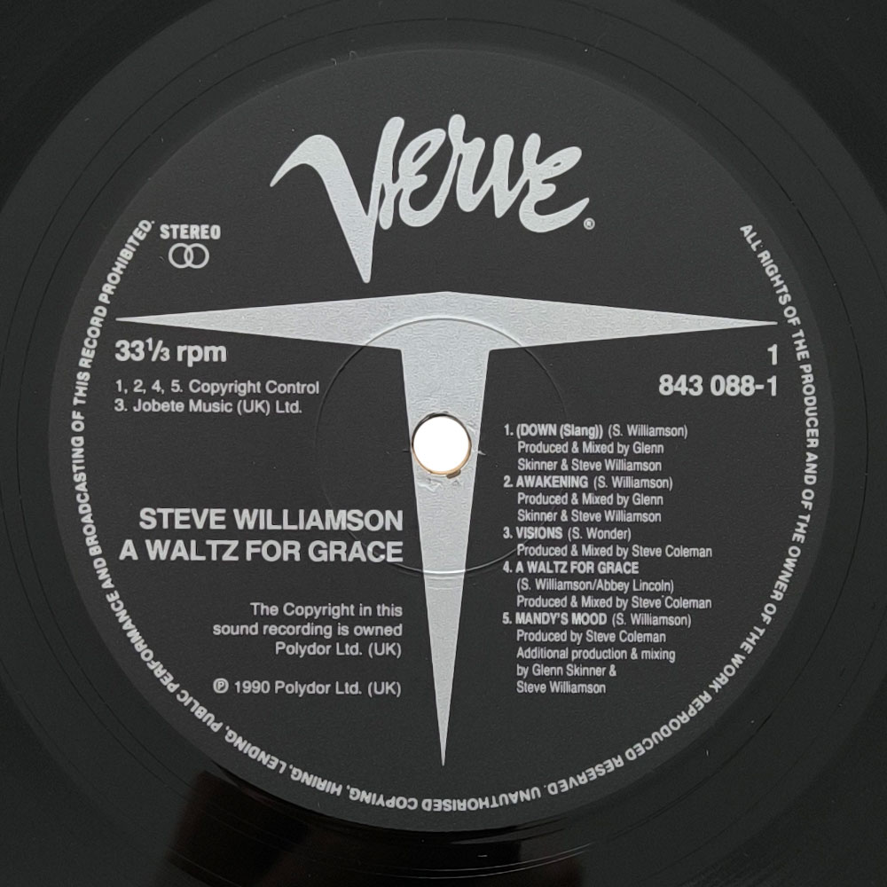 Steve Williamson – A Waltz For Grace (LP)