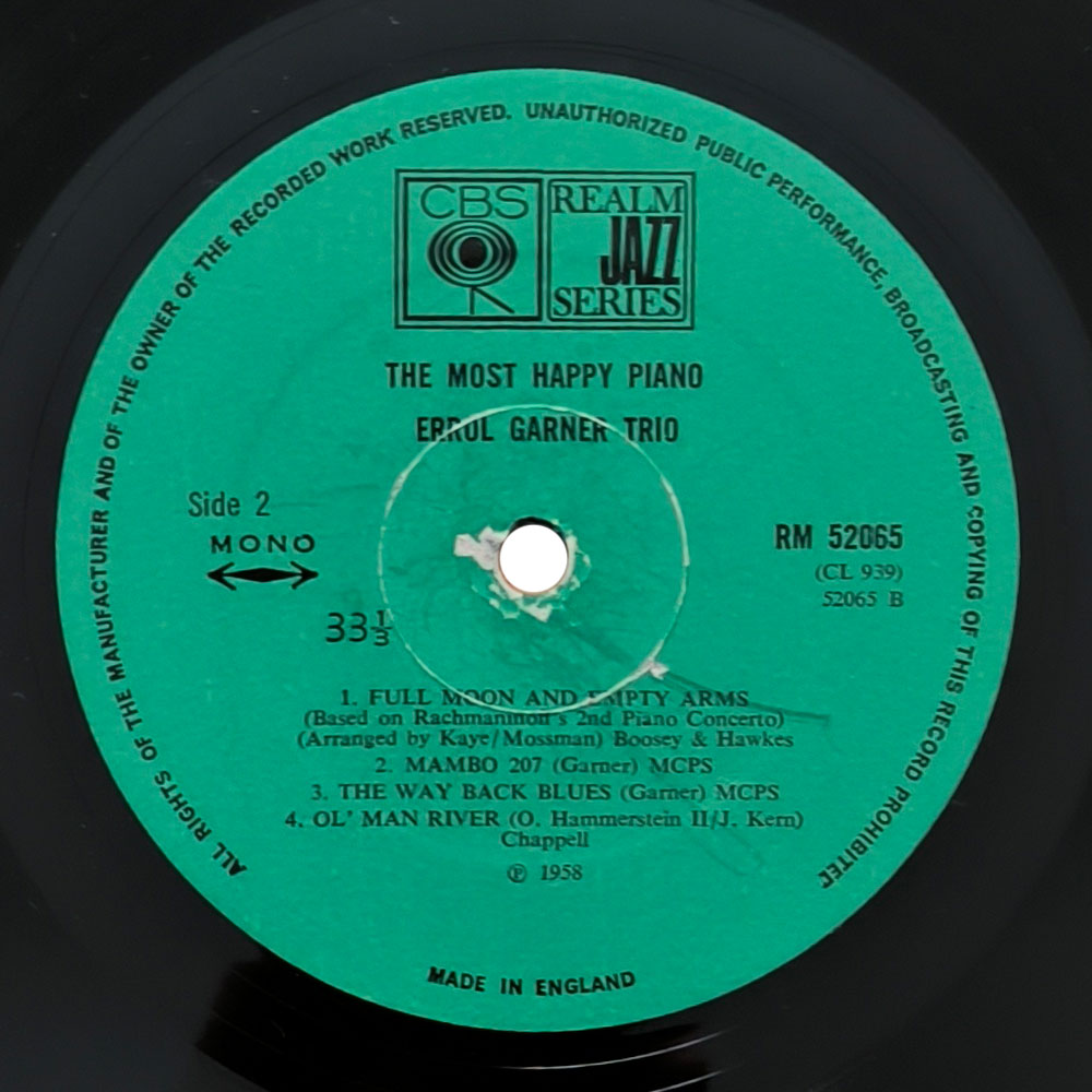Erroll Garner – The Most Happy Piano (LP)
