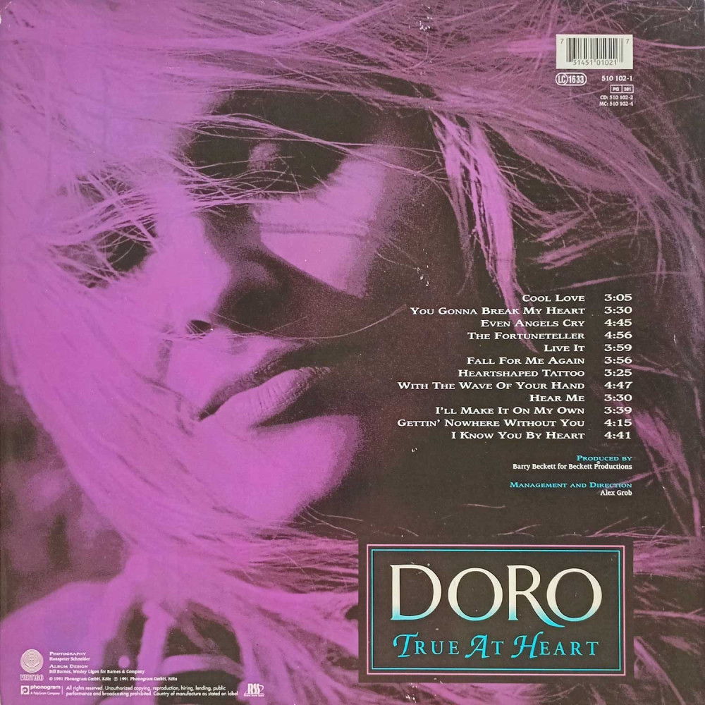 Doro – True At Heart (LP)
