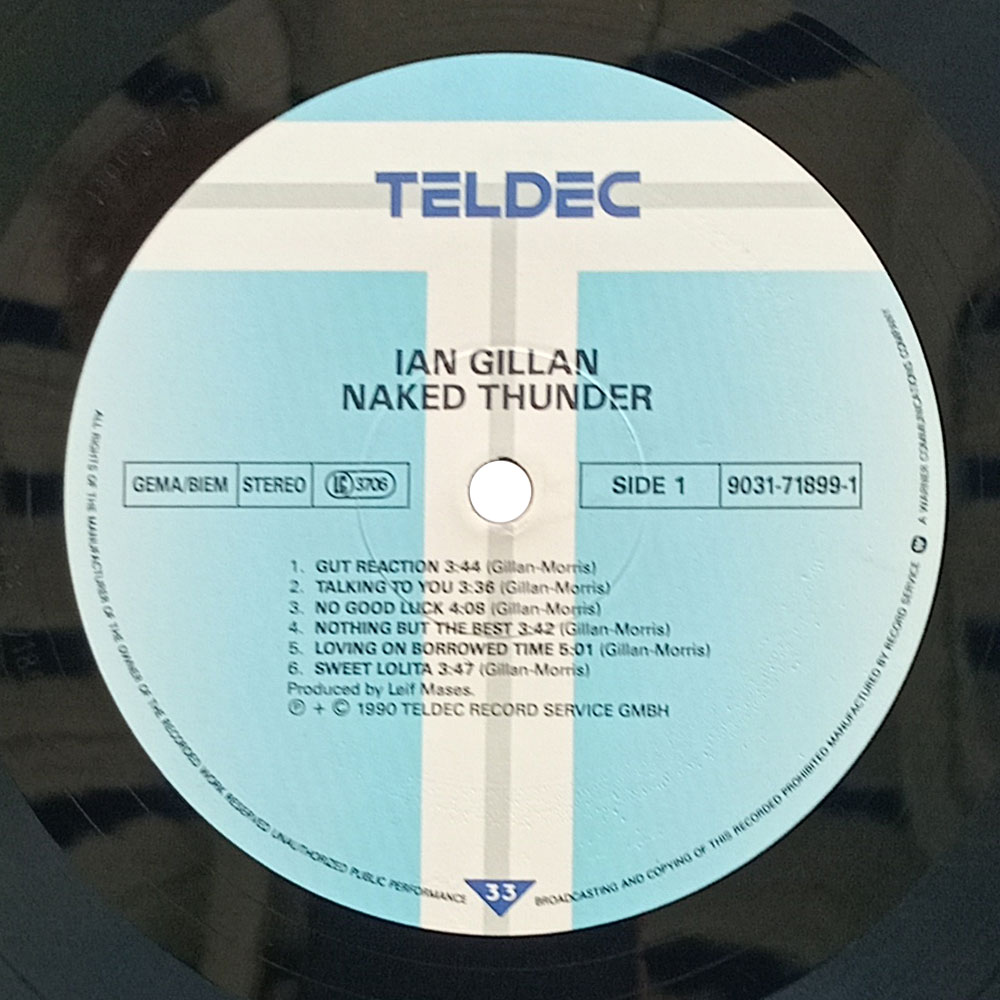 Ian Gillan – Naked Thunder (LP)