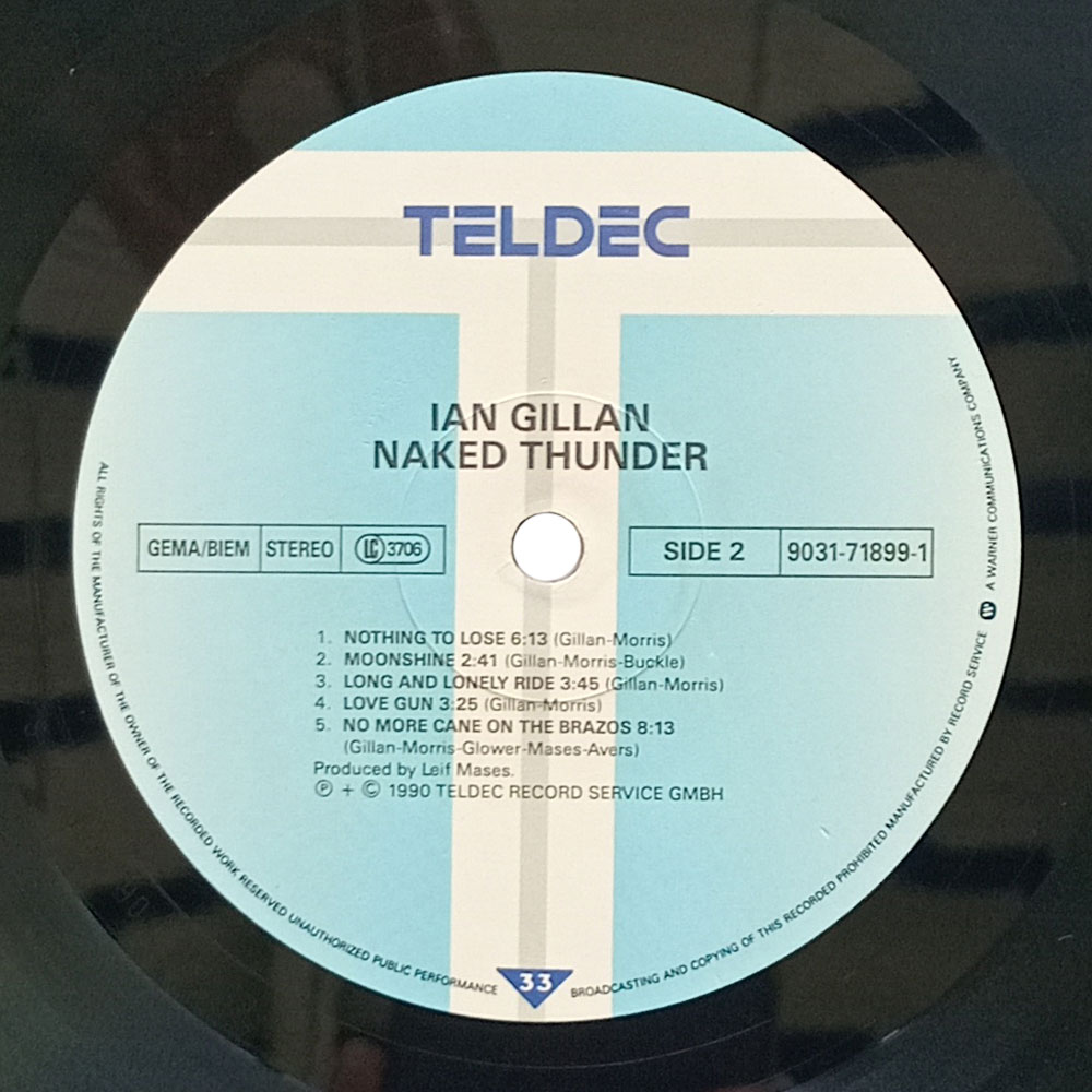 Ian Gillan – Naked Thunder (LP)