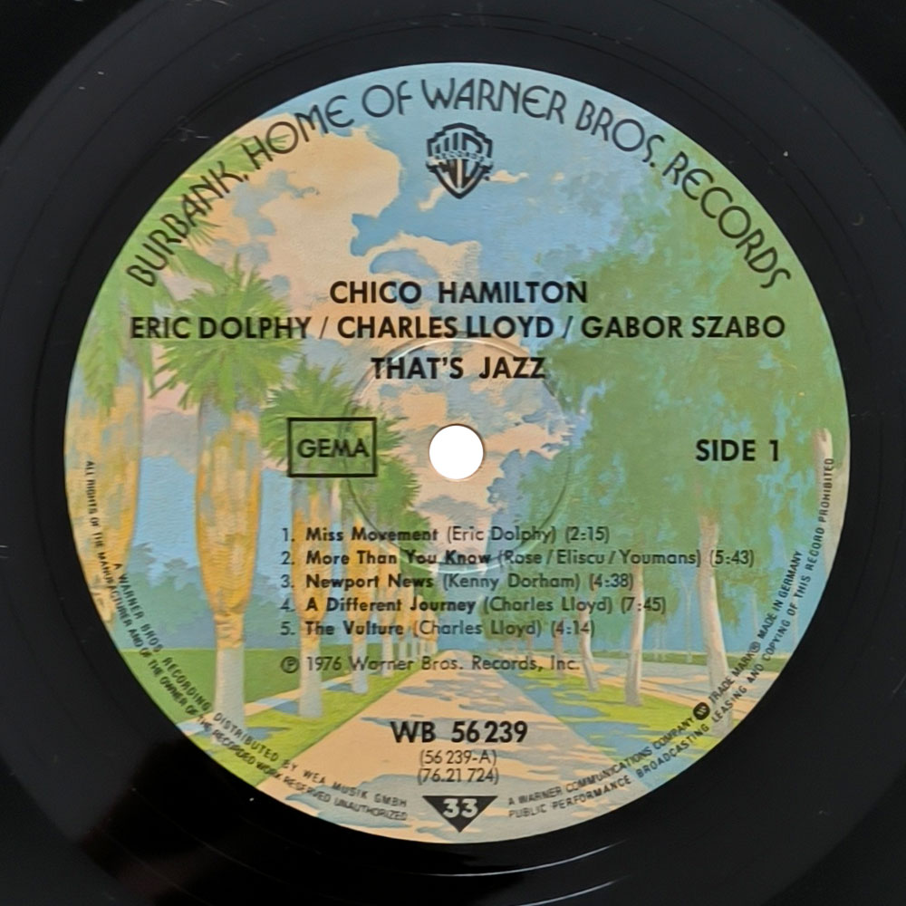 Chico Hamilton, Eric Dolphy • Charles Lloyd • Gabor Szabo – Chico Hamilton (LP)