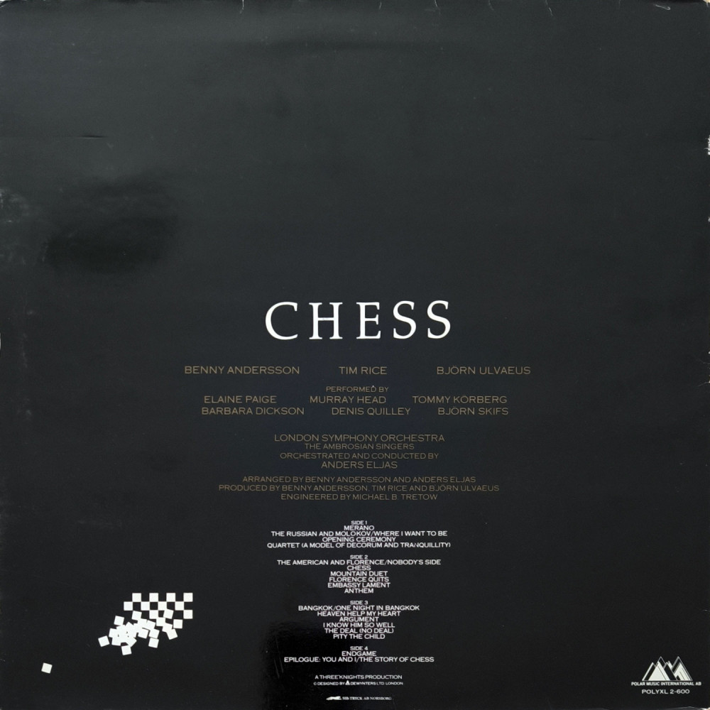 Benny Andersson · Tim Rice · Björn Ulvaeus ‎– Chess (2 LP)