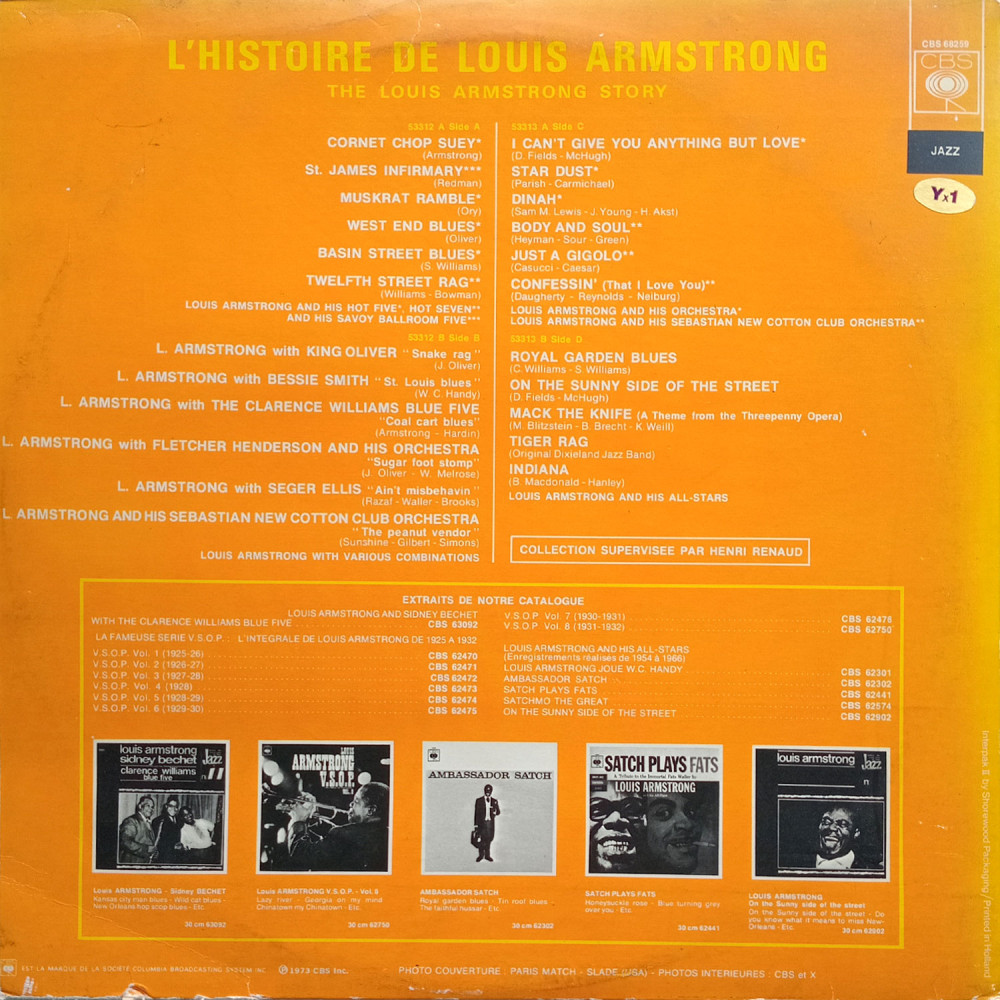 Louis Armstrong – L'Histoire De Louis Armstrong (2 LP)