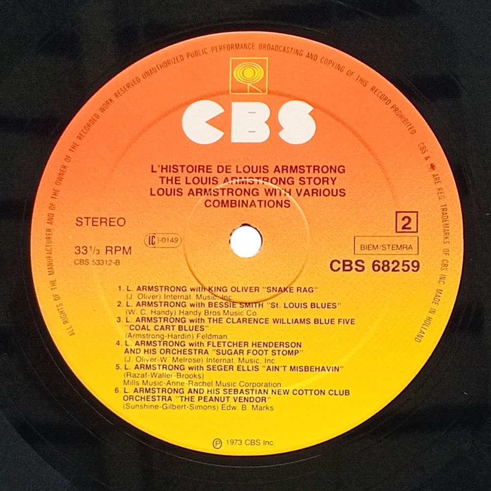 Louis Armstrong – L'Histoire De Louis Armstrong (2 LP)