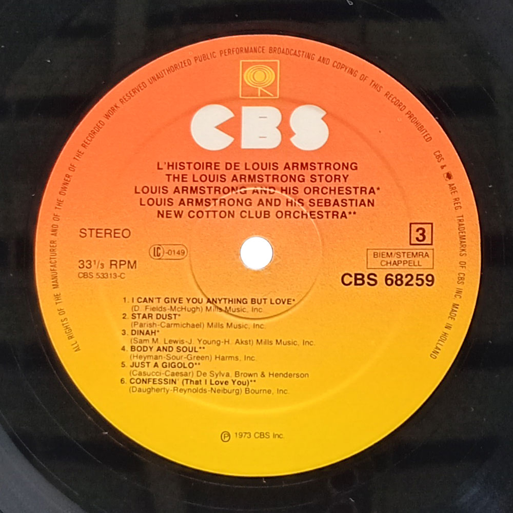 Louis Armstrong – L'Histoire De Louis Armstrong (2 LP)