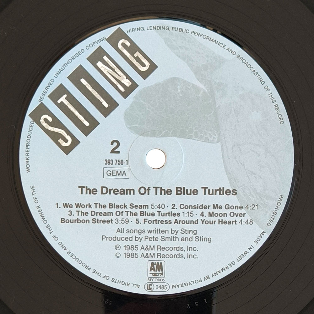 Sting – The Dream Of The Blue Turtles (LP)