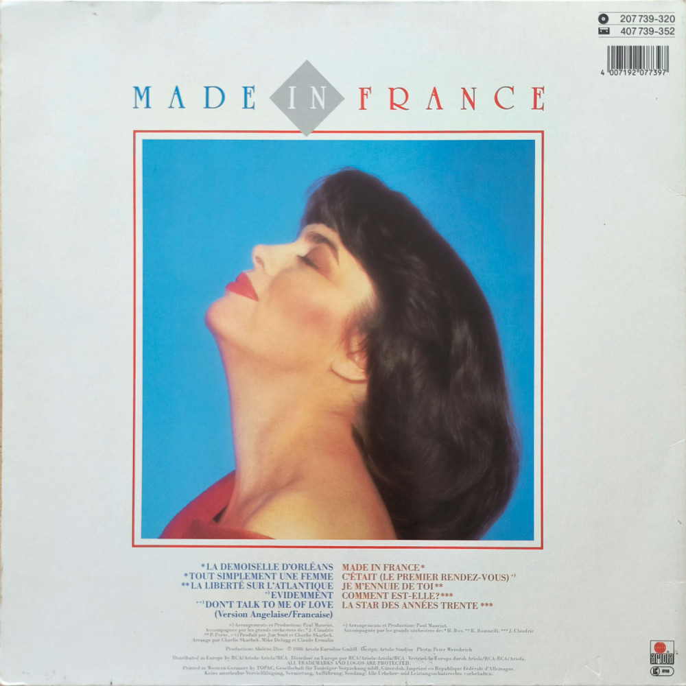 Mireille Mathieu ‎– Made In France (LP)