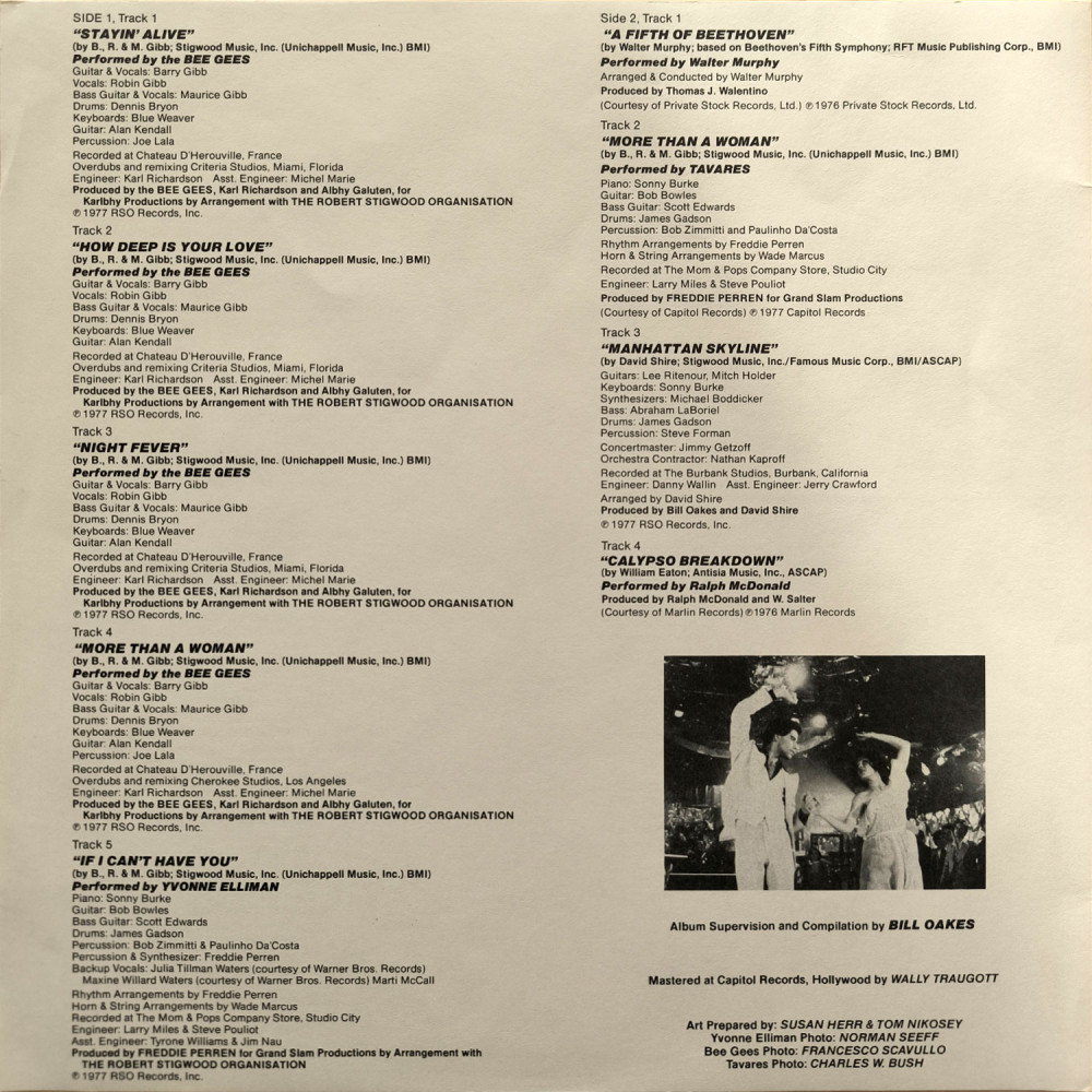 Various – Saturday Night Fever (The Original Movie Sound Track) (2 LP)