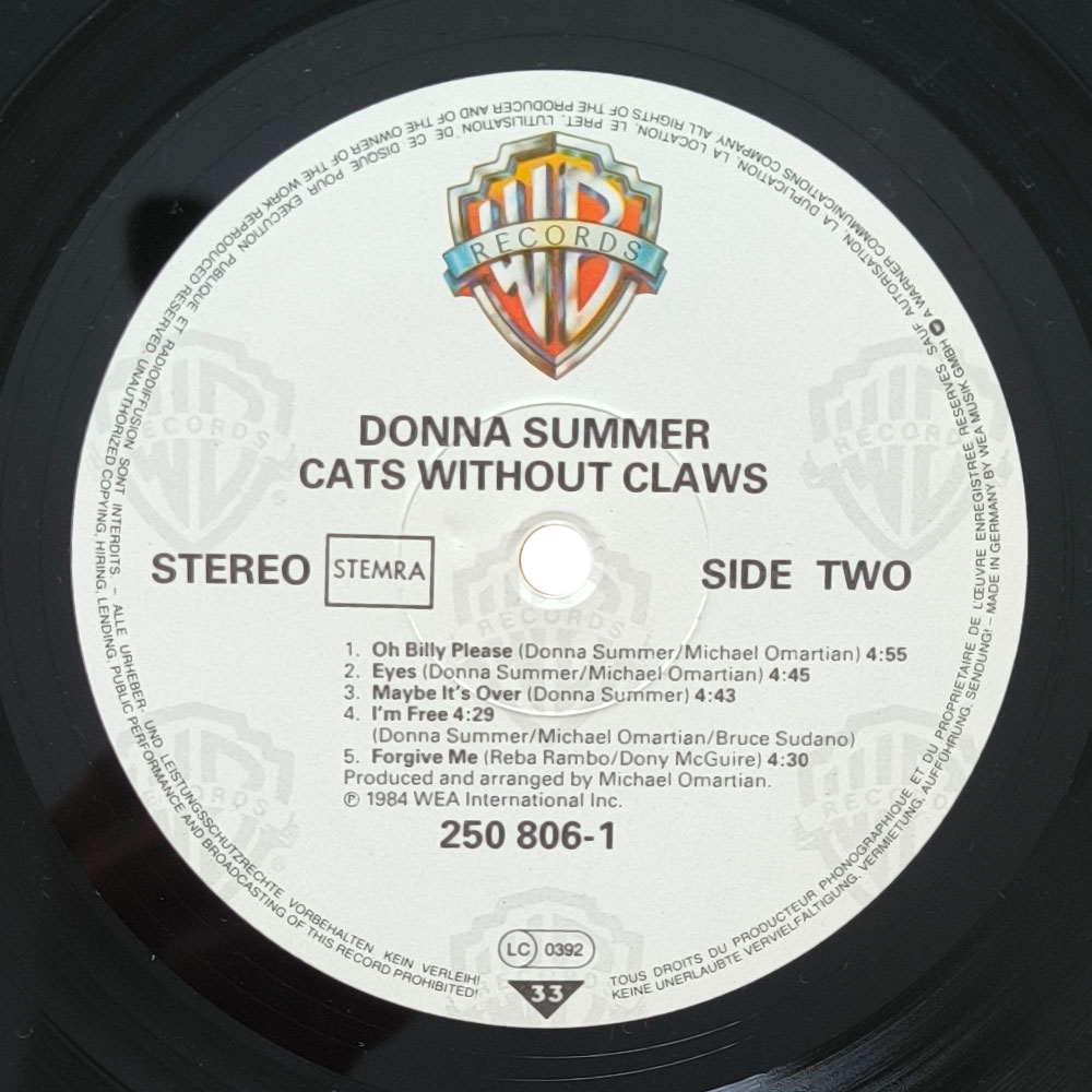 Donna Summer – Cats Without Claws (LP)