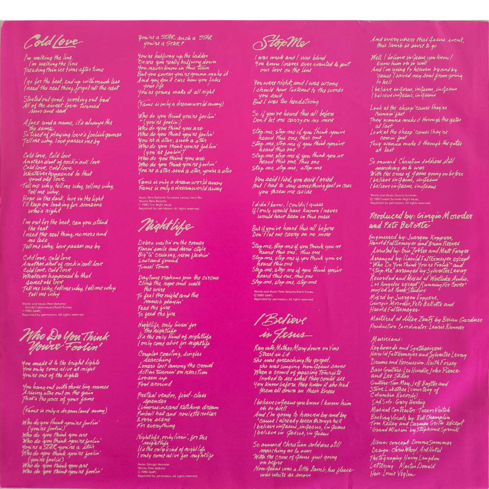 Donna Summer – The Wanderer (LP)