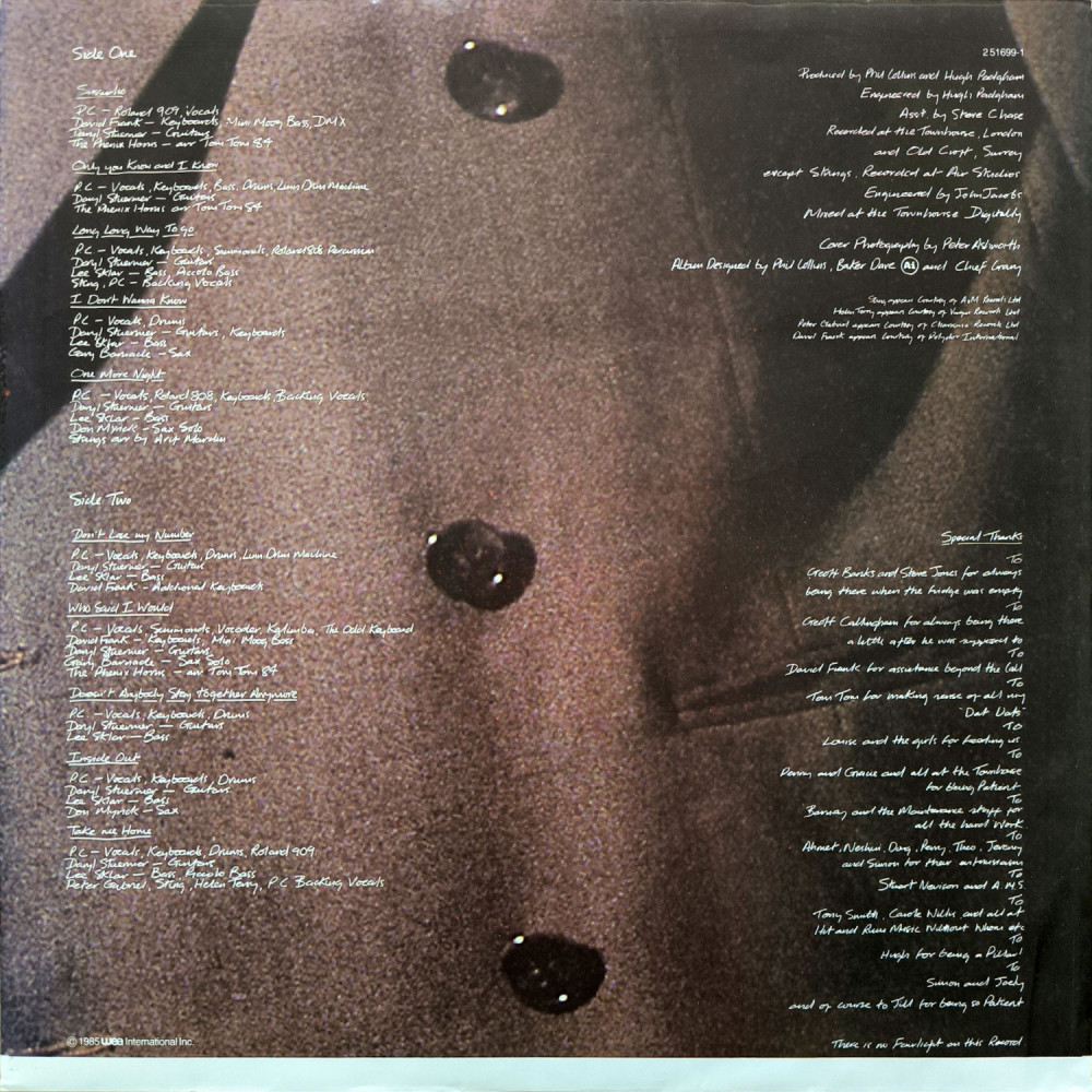 Phil Collins – No Jacket Required (LP)