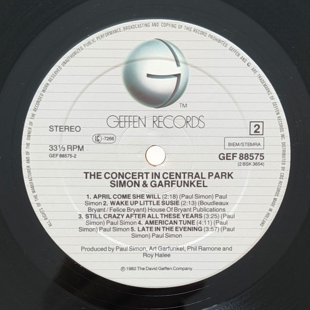 Simon And Garfunkel – The Concert In Central Park (2 LP)