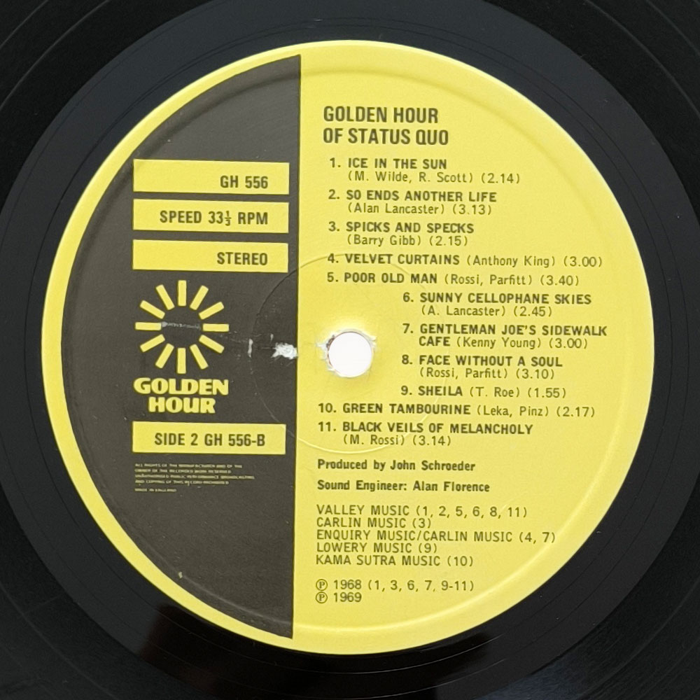 Status Quo – Golden Hour Of Status Quo (LP)