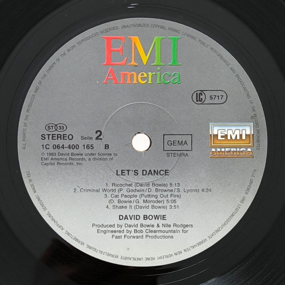 David Bowie – Let's Dance (LP)