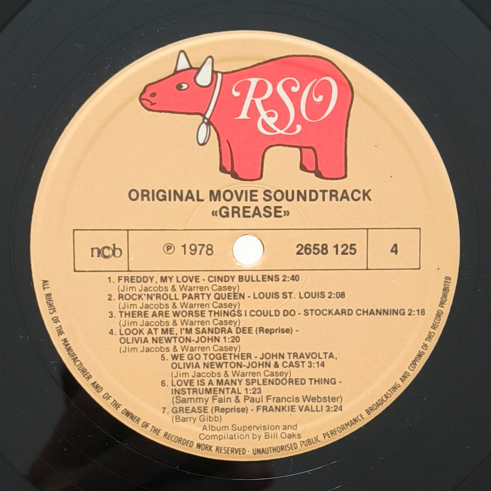 Various ‎– Grease (The Original Soundtrack From The Motion Picture) (2 LP)