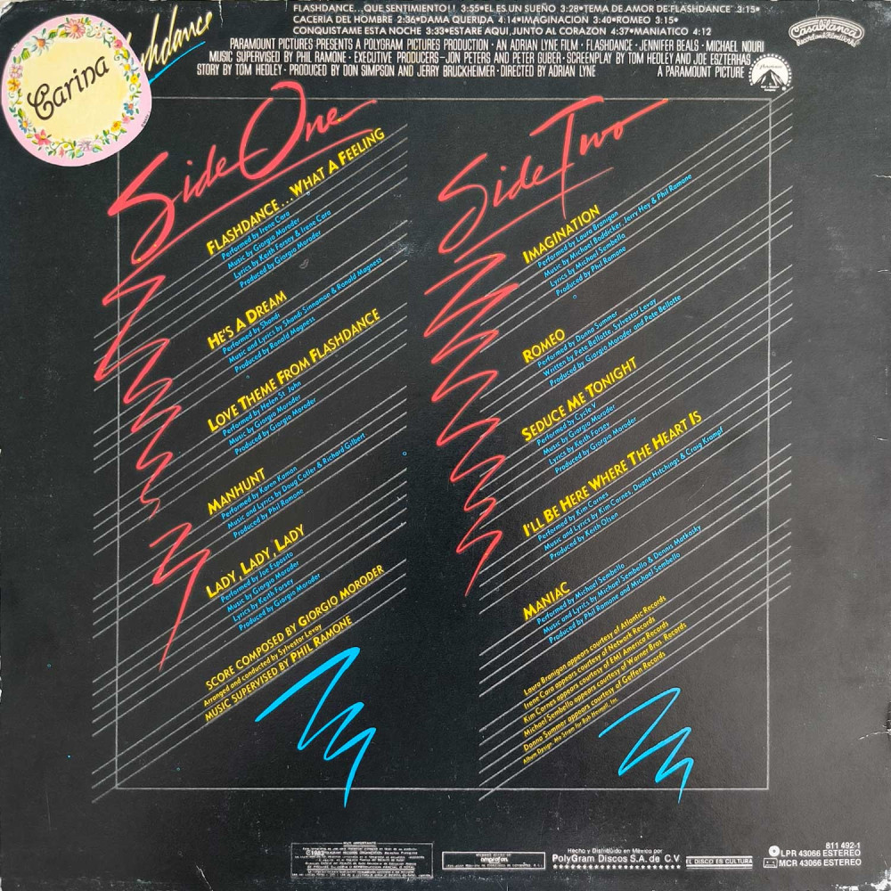 Various ‎– Flashdance (Original Soundtrack) (LP)