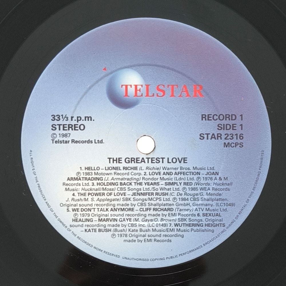 Various – The Greatest Love (2 LP)