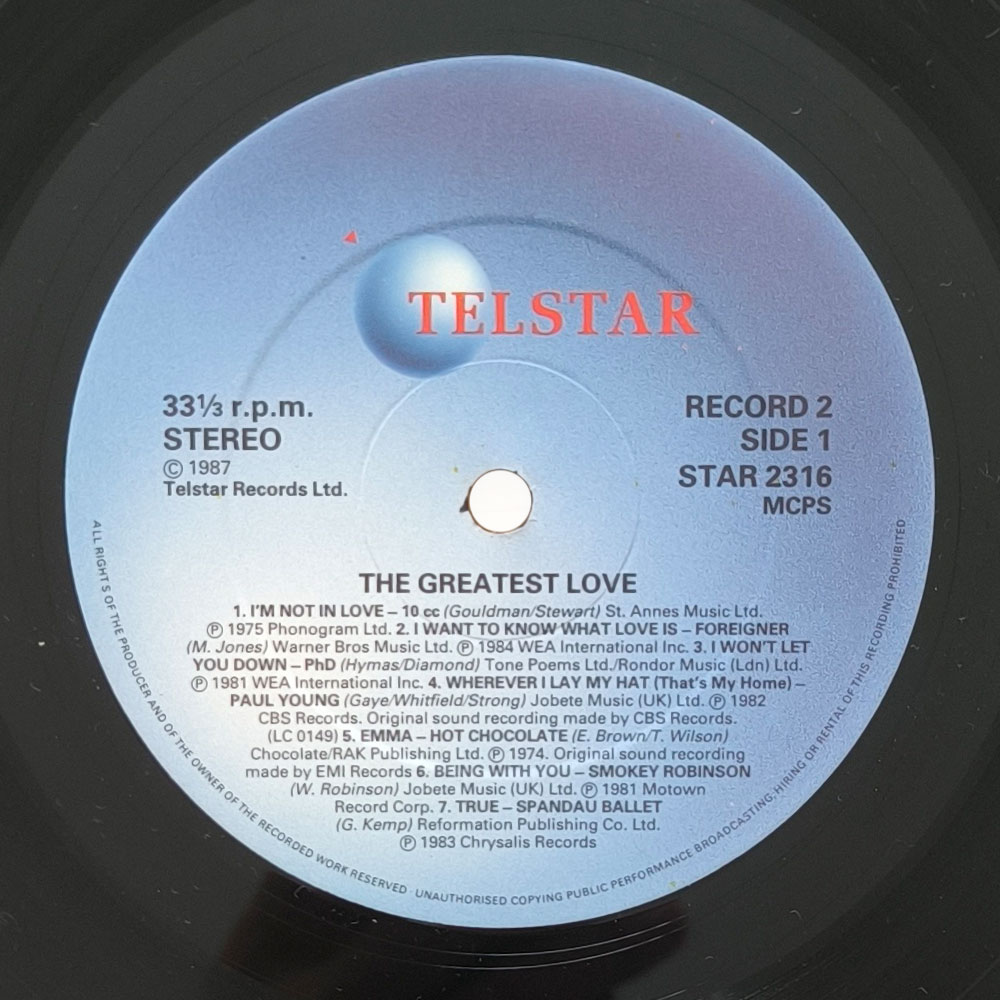 Various – The Greatest Love (2 LP)