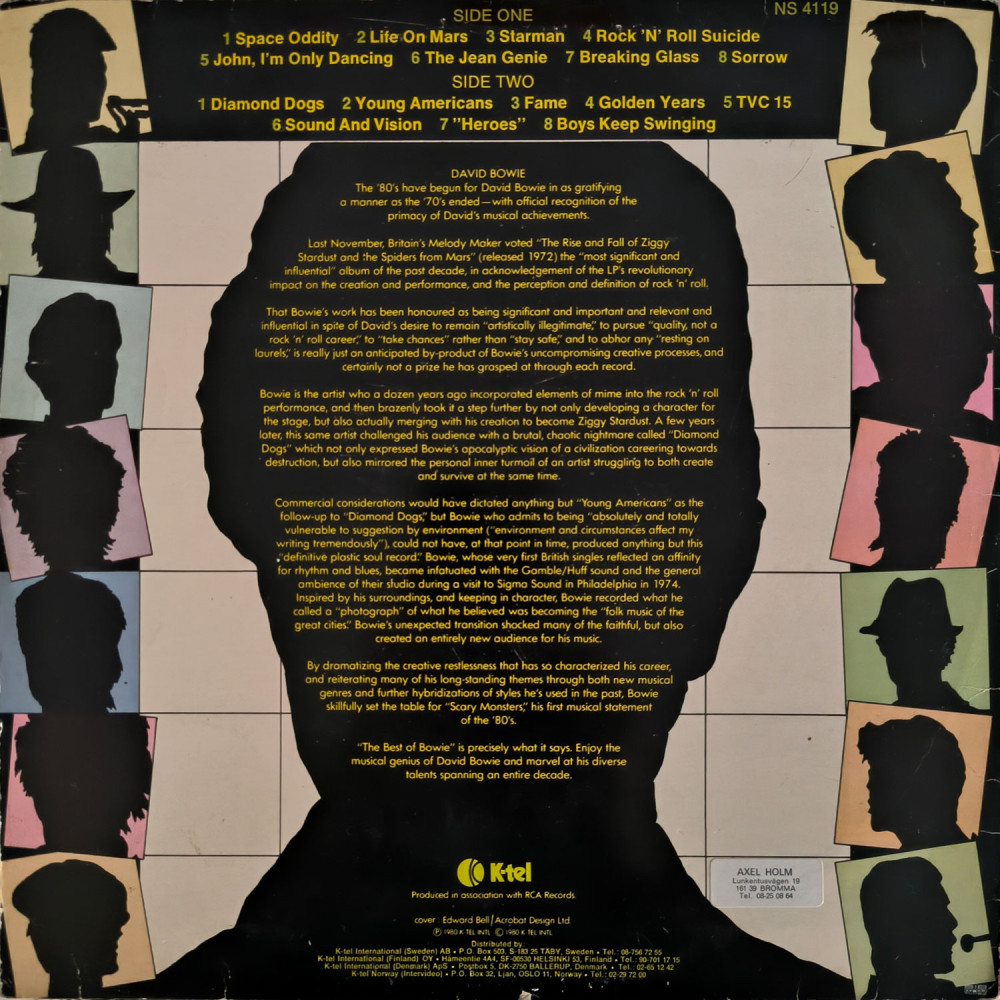 David Bowie ‎– The Best Of Bowie (LP)