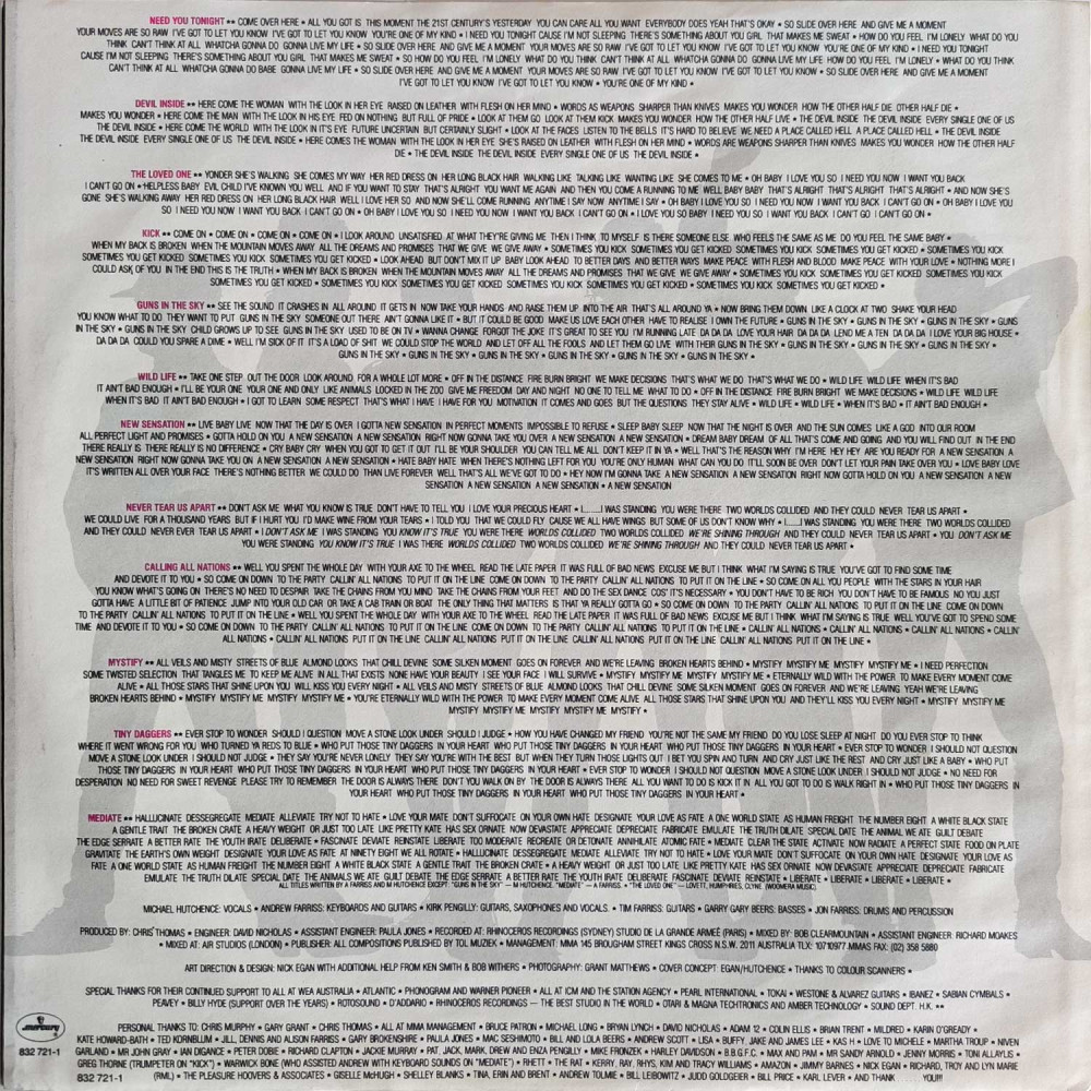 INXS ‎– Kick (LP)