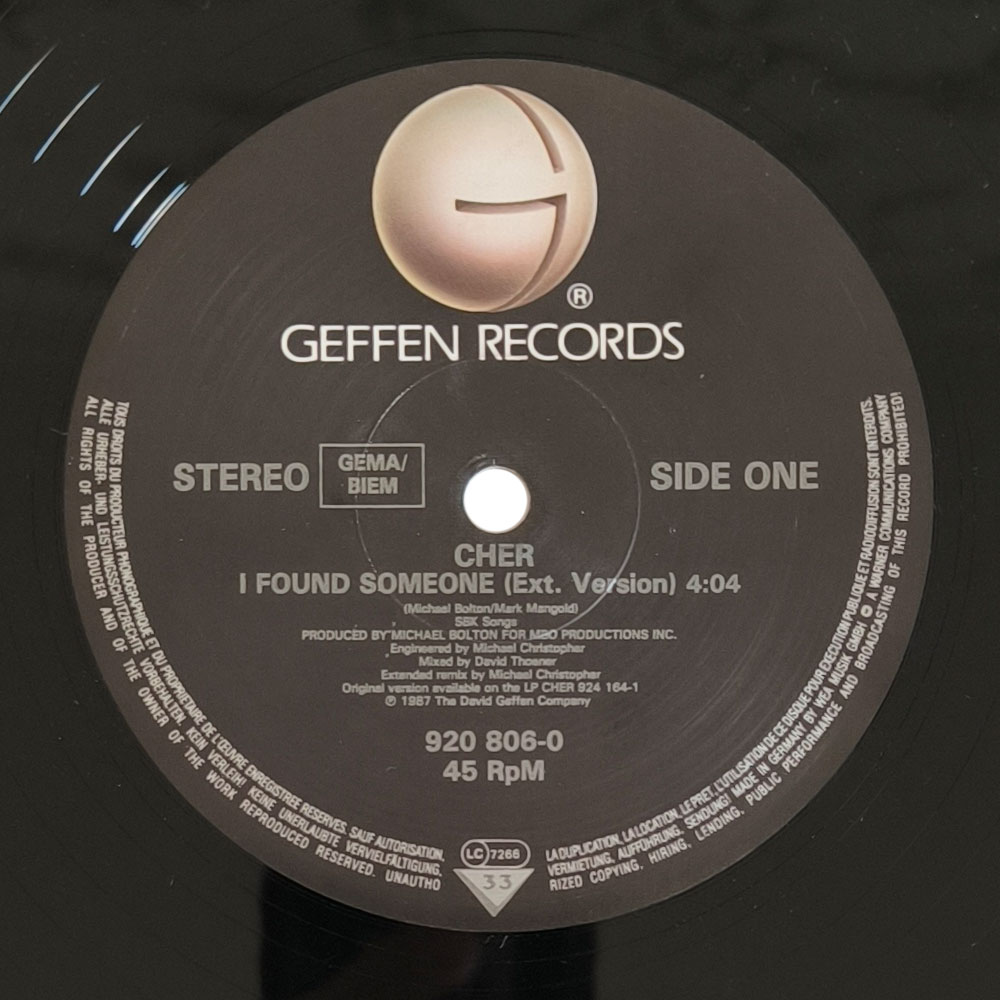Cher ‎– I Found Someone (LPs)