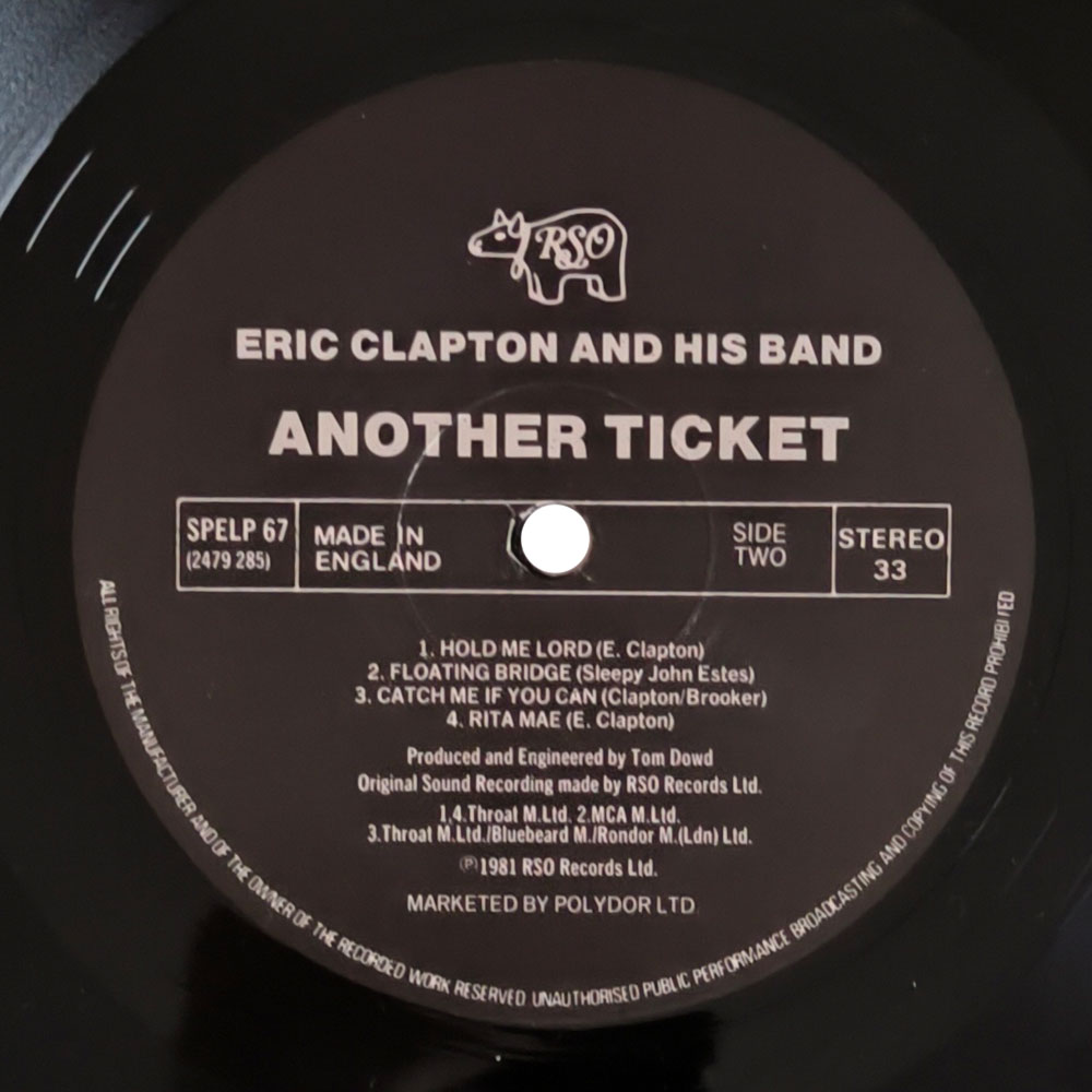 Eric Clapton – Another Ticket (LP)