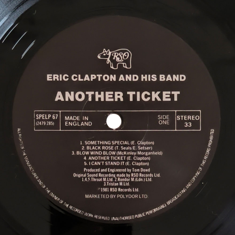 Eric Clapton – Another Ticket (LP)