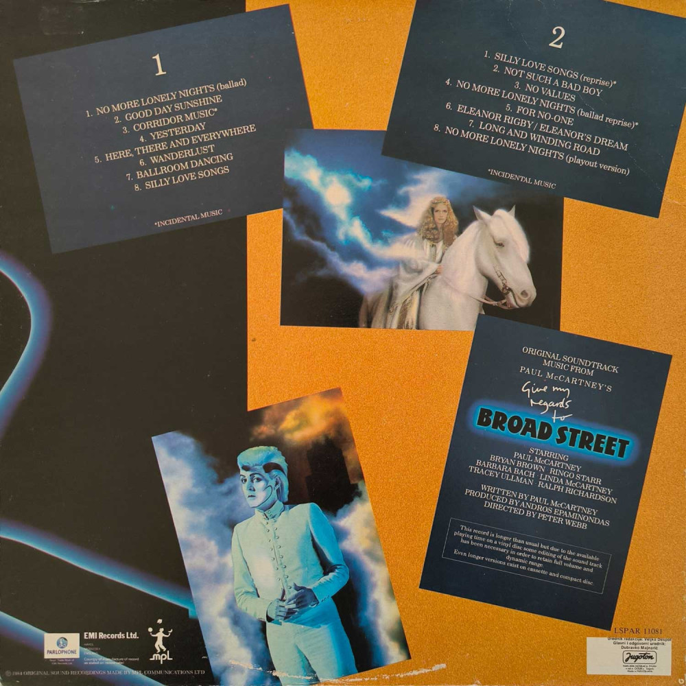 Paul McCartney – Give My Regards To Broad Street (LP)