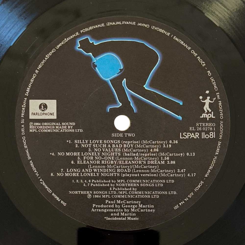 Paul McCartney – Give My Regards To Broad Street (LP)