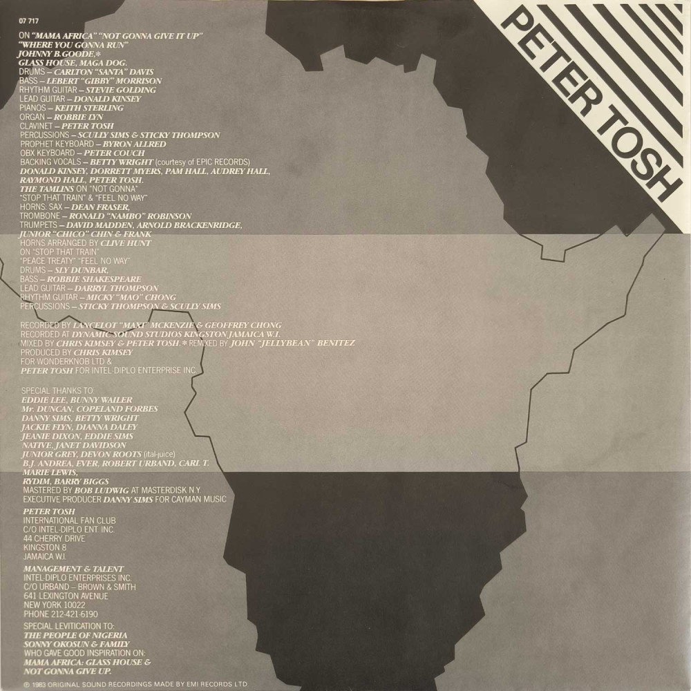 Peter Tosh ‎– Mama Africa (LP)