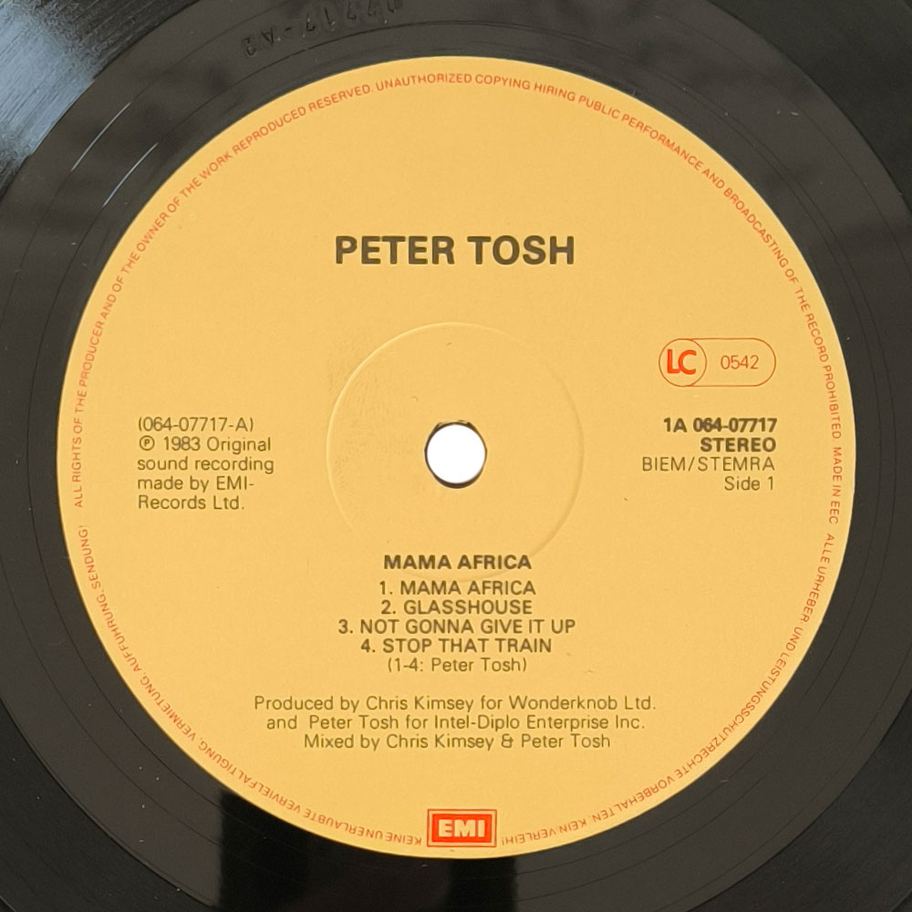 Peter Tosh ‎– Mama Africa (LP)