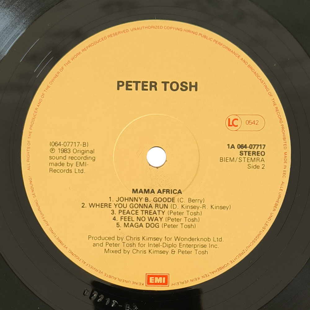 Peter Tosh ‎– Mama Africa (LP)