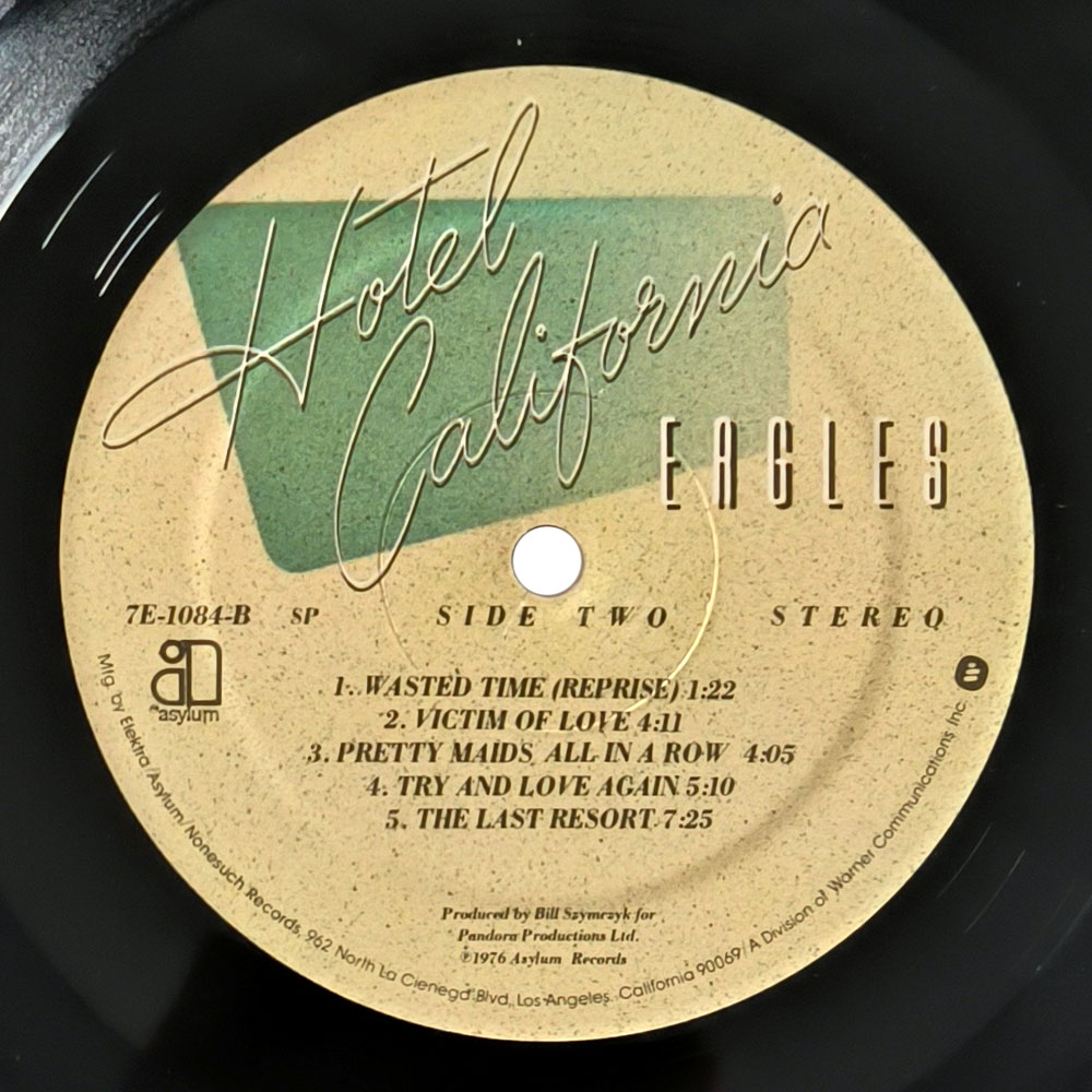 Eagles ‎– Hotel California (LP)