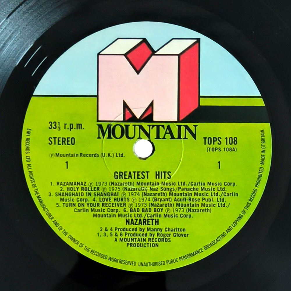 Nazareth  – Greatest Hits (LP)