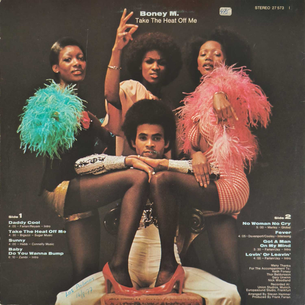 Boney M. ‎– Take The Heat Off Me (LP)