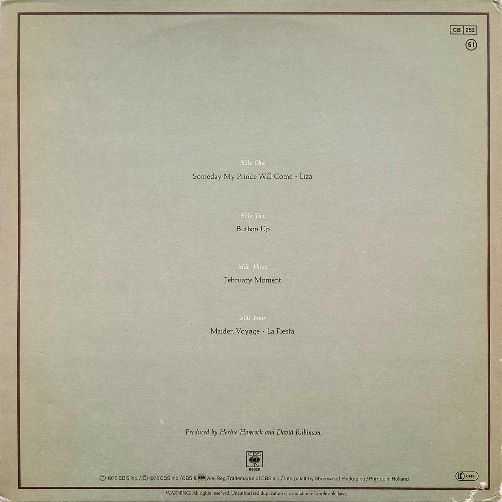 Herbie Hancock & Chick Corea – An Evening With Herbie Hancock & Chick Corea In Concert (2 LP)