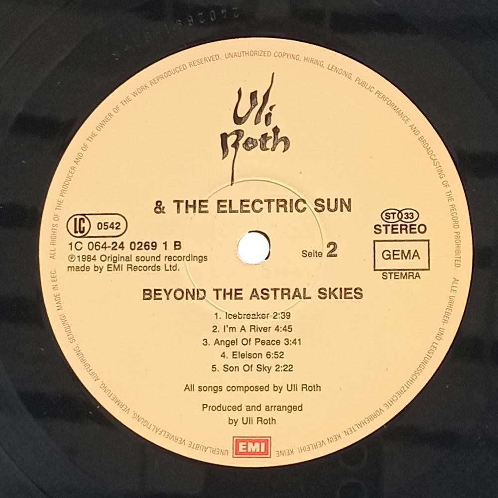 Uli Roth, Electric Sun - Beyond The Astral Skies (LP)