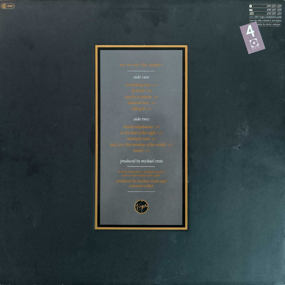 Sandra - Ten On One (The Singles) (LP)